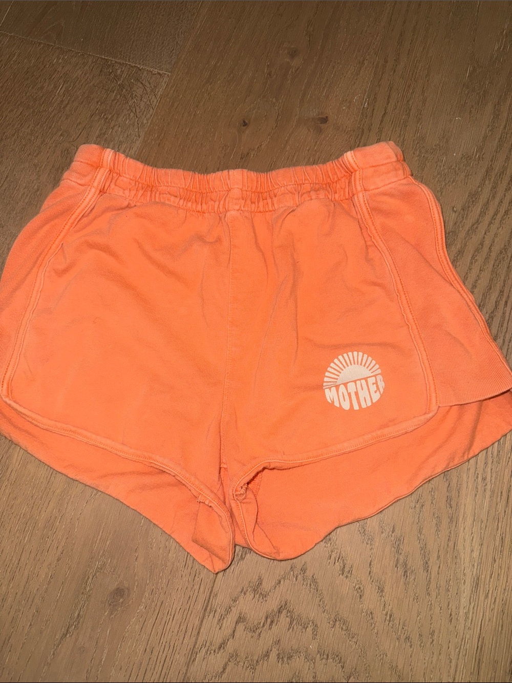 MOTHER Women's Bright Orange Athletic Lounge Shorts - Picture 1 of 3